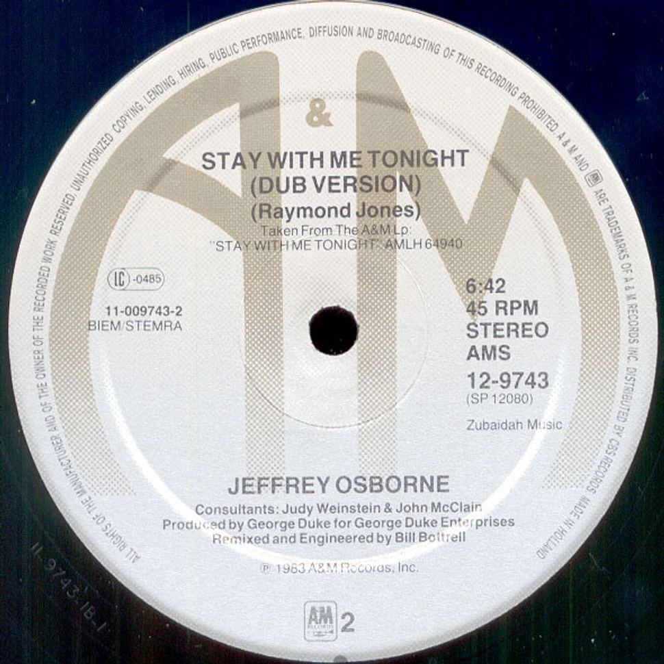 Jeffrey Osborne - Stay With Me Tonight (Extended Remix & Dub Version)