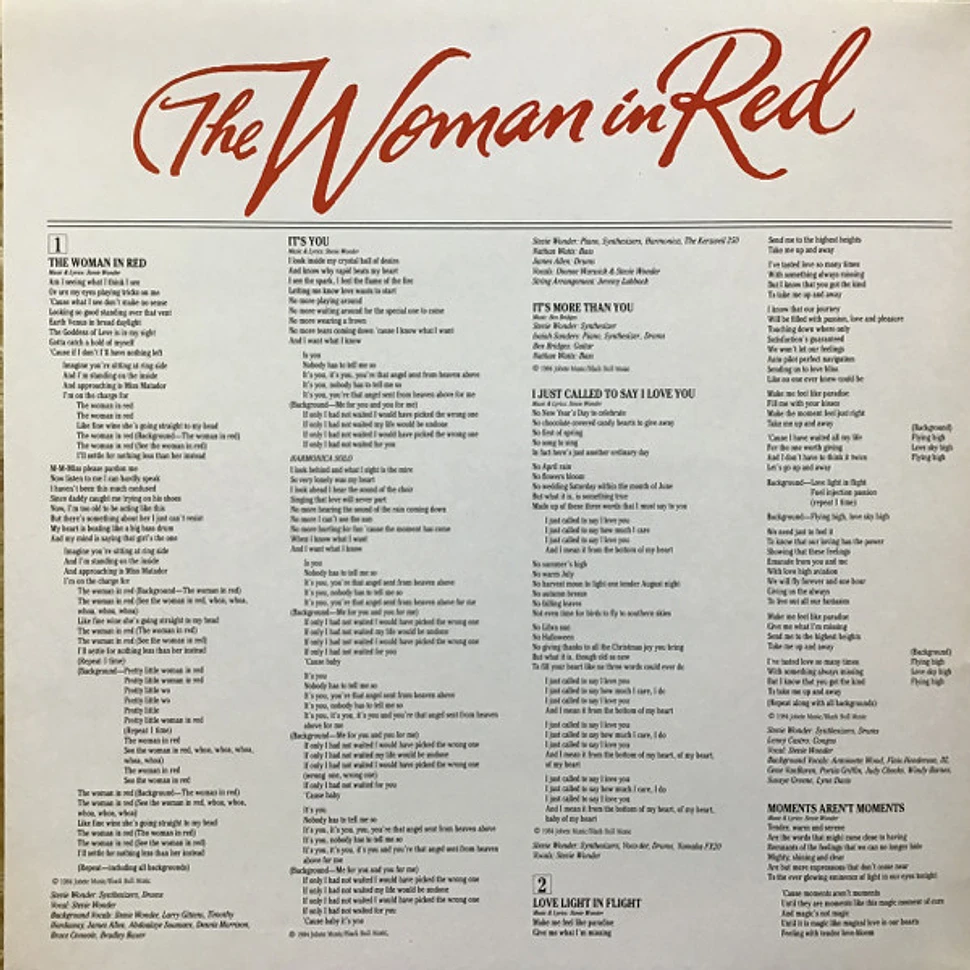 Stevie Wonder - The Woman In Red (Selections From The Original Motion Picture Soundtrack)