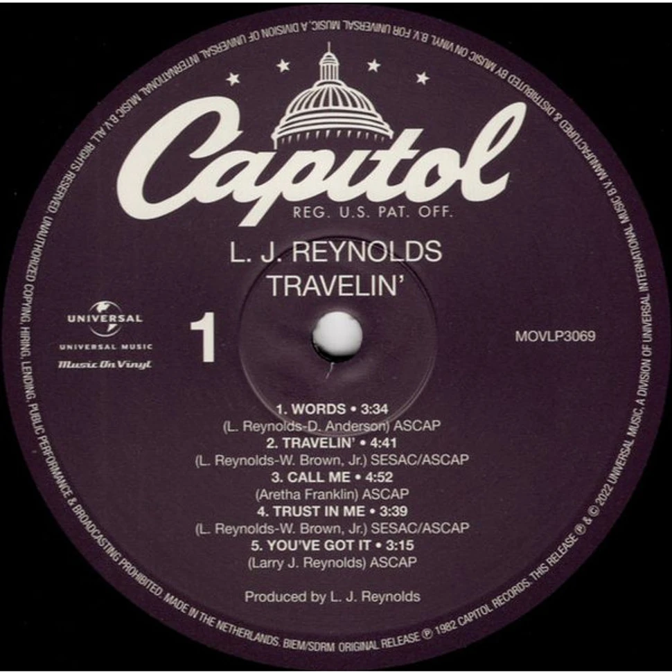 LJ Reynolds - Travelin'
