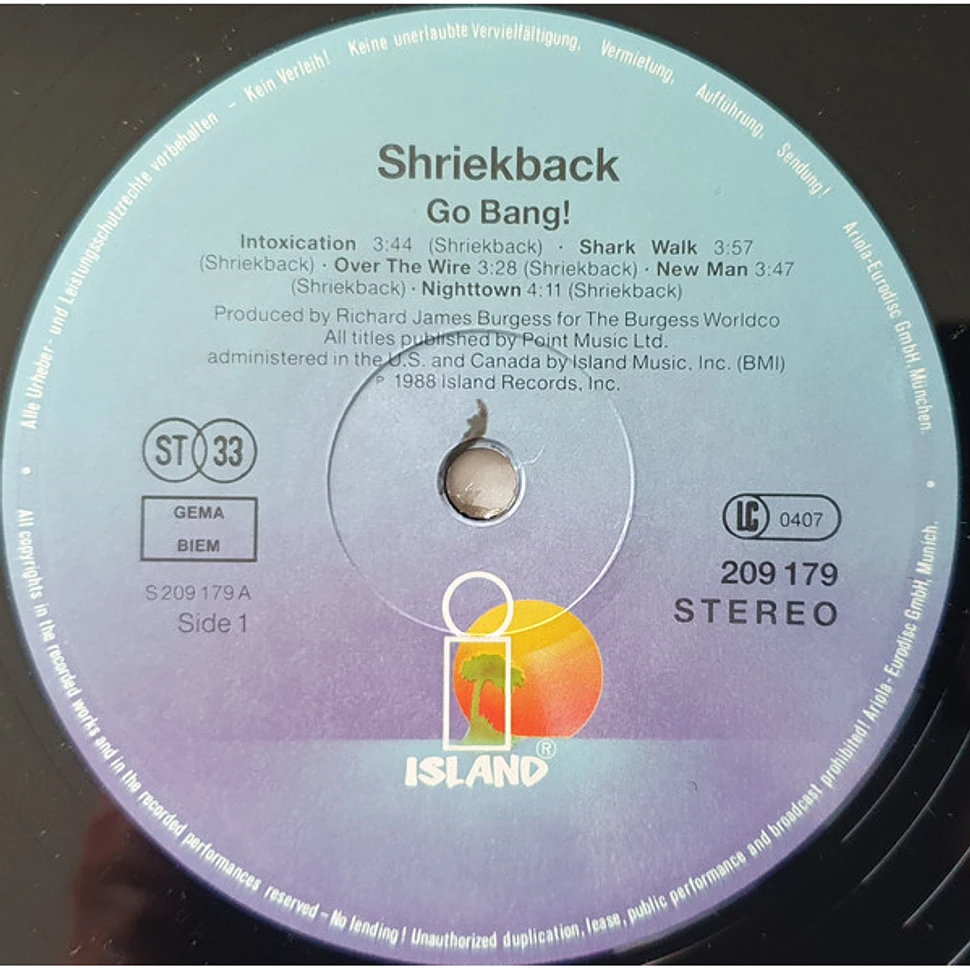 Shriekback - Go Bang!