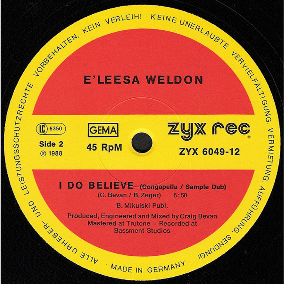 E'leesa Weldon - I Do Believe