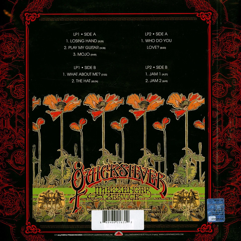 Quicksilver Messenger Service - Live At The Winterland Ballroom - Dec. 1 1973