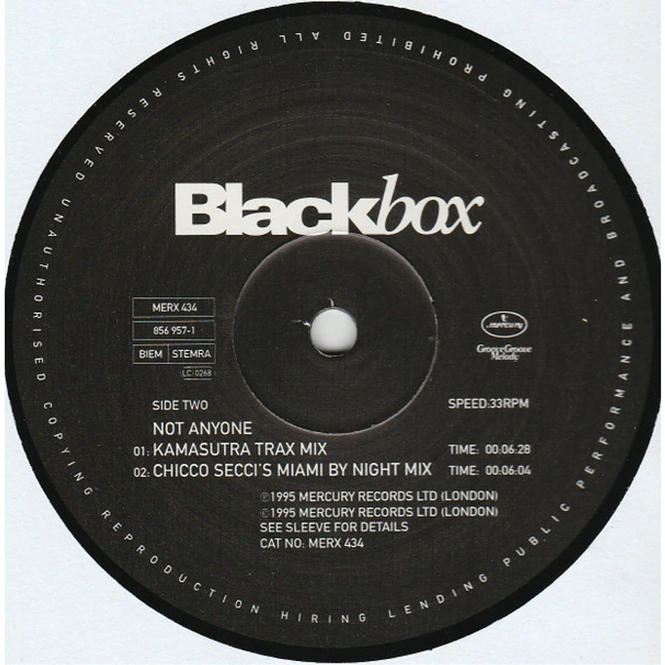 Black Box - Not Anyone