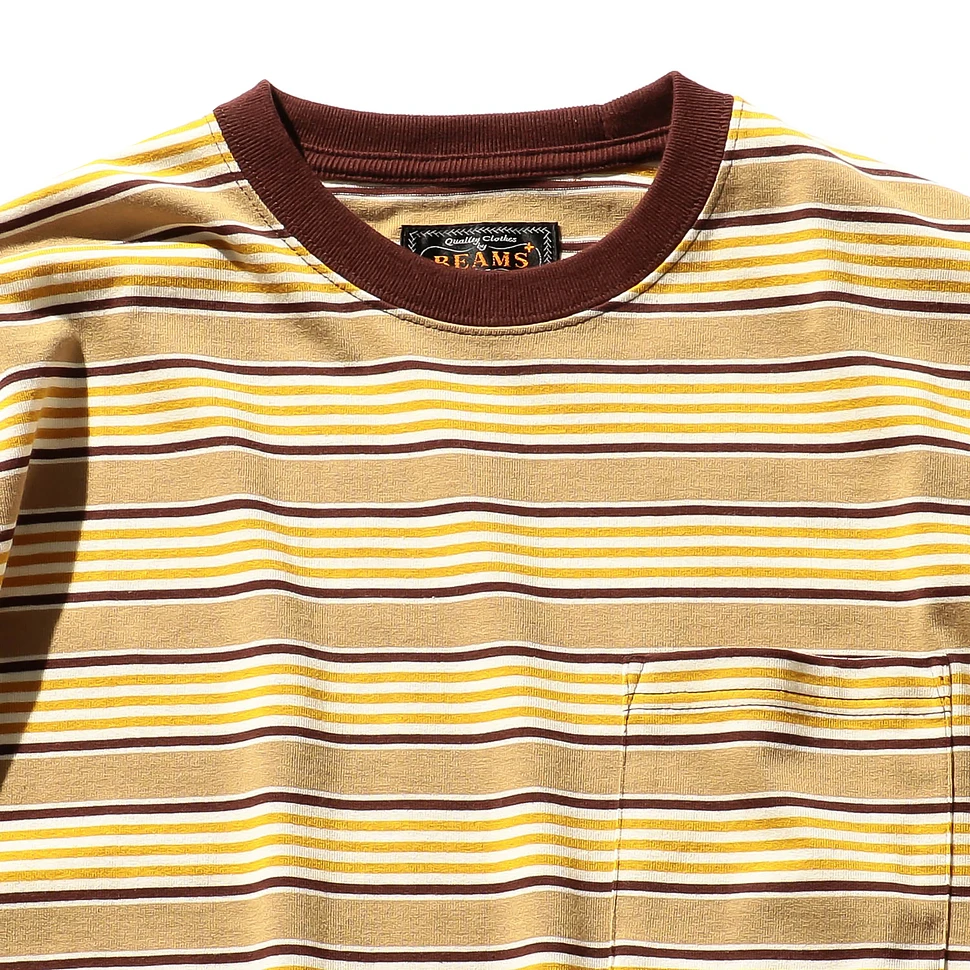 Beams Plus - Pocket Tee Multi Stripe