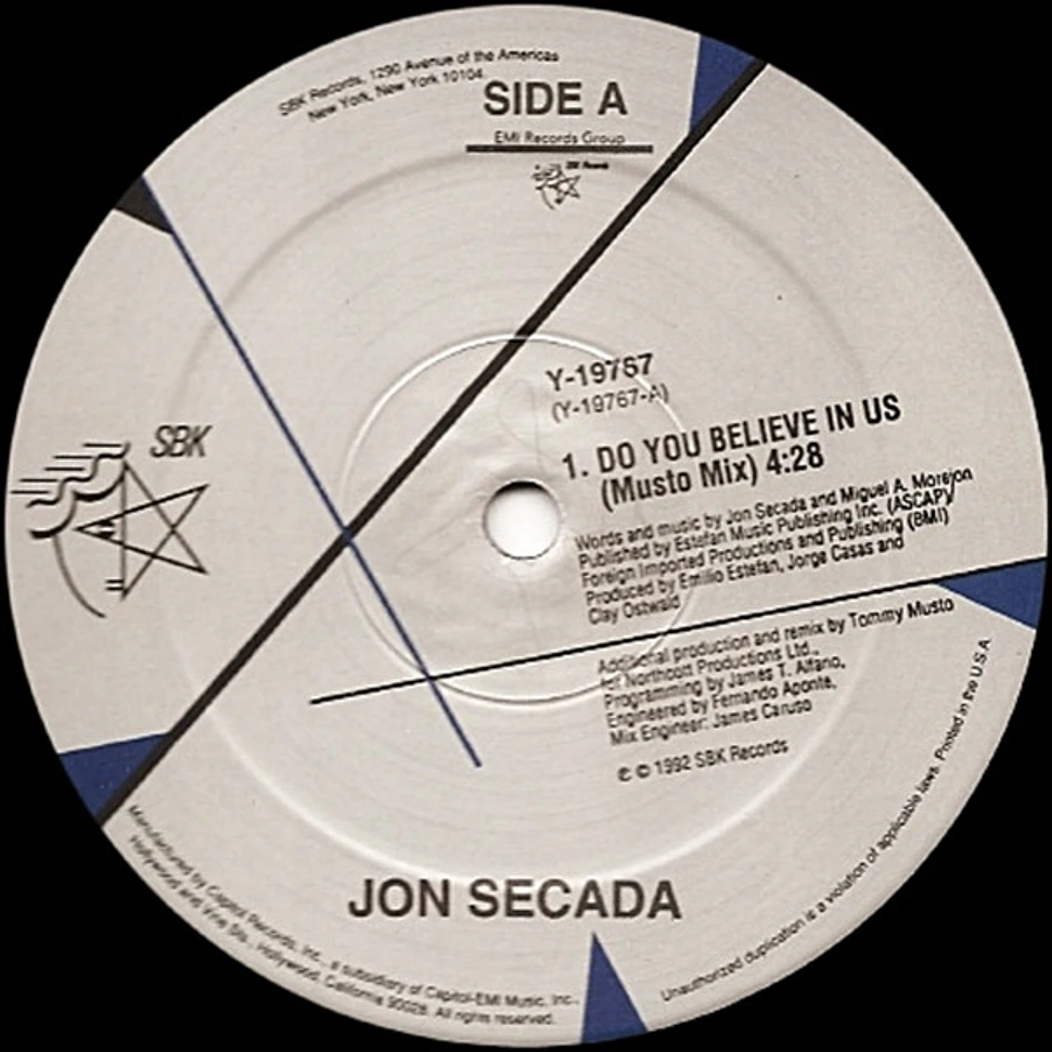 Jon Secada - Do You Believe In Us / Just Another Day
