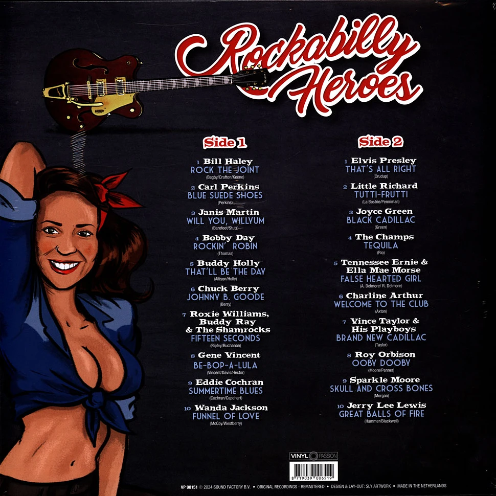 V.A. - Rockabilly Heroes Record Store Day 2024 Cool Blue Vinyl Edition