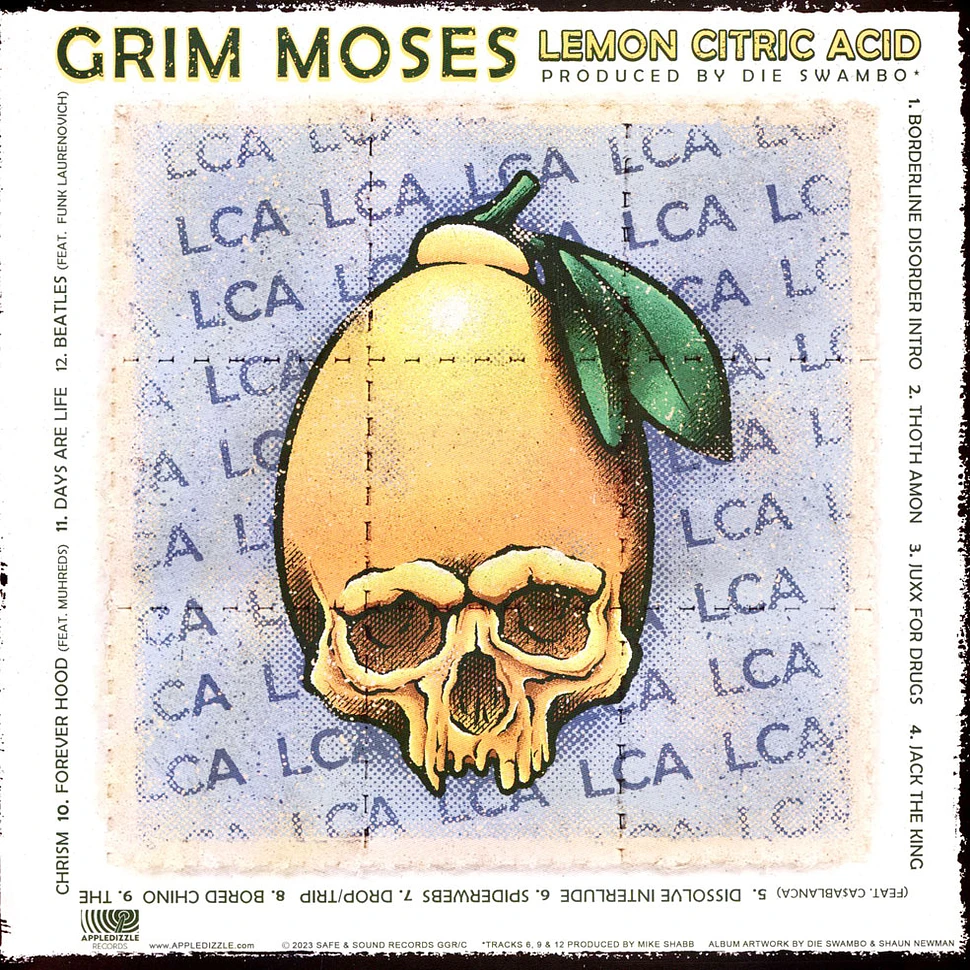 Grim Moses & Die Swambo - Lemon Citric Acid Colored Vinyl Edition