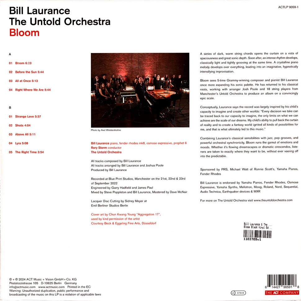 Bill Laurance & The Untold Orchestra - Bloom Black Vinyl Edition