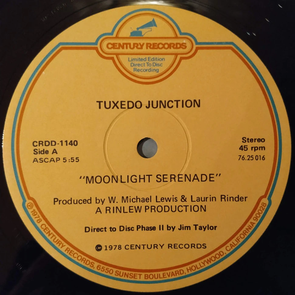Tuxedo Junction - Moonlight Serenade / Rainy Night In Rio (Direct Disc Phase II)