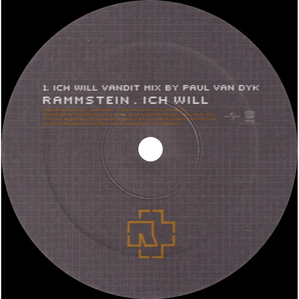 Rammstein Ich Will Vinyl 12" 2001 DE Original HHV