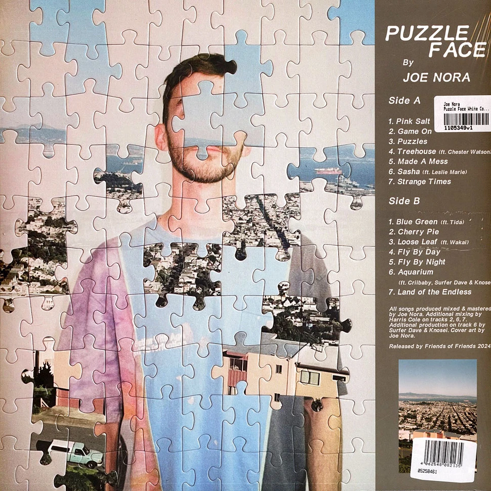 Joe Nora - Puzzle Face White Colored