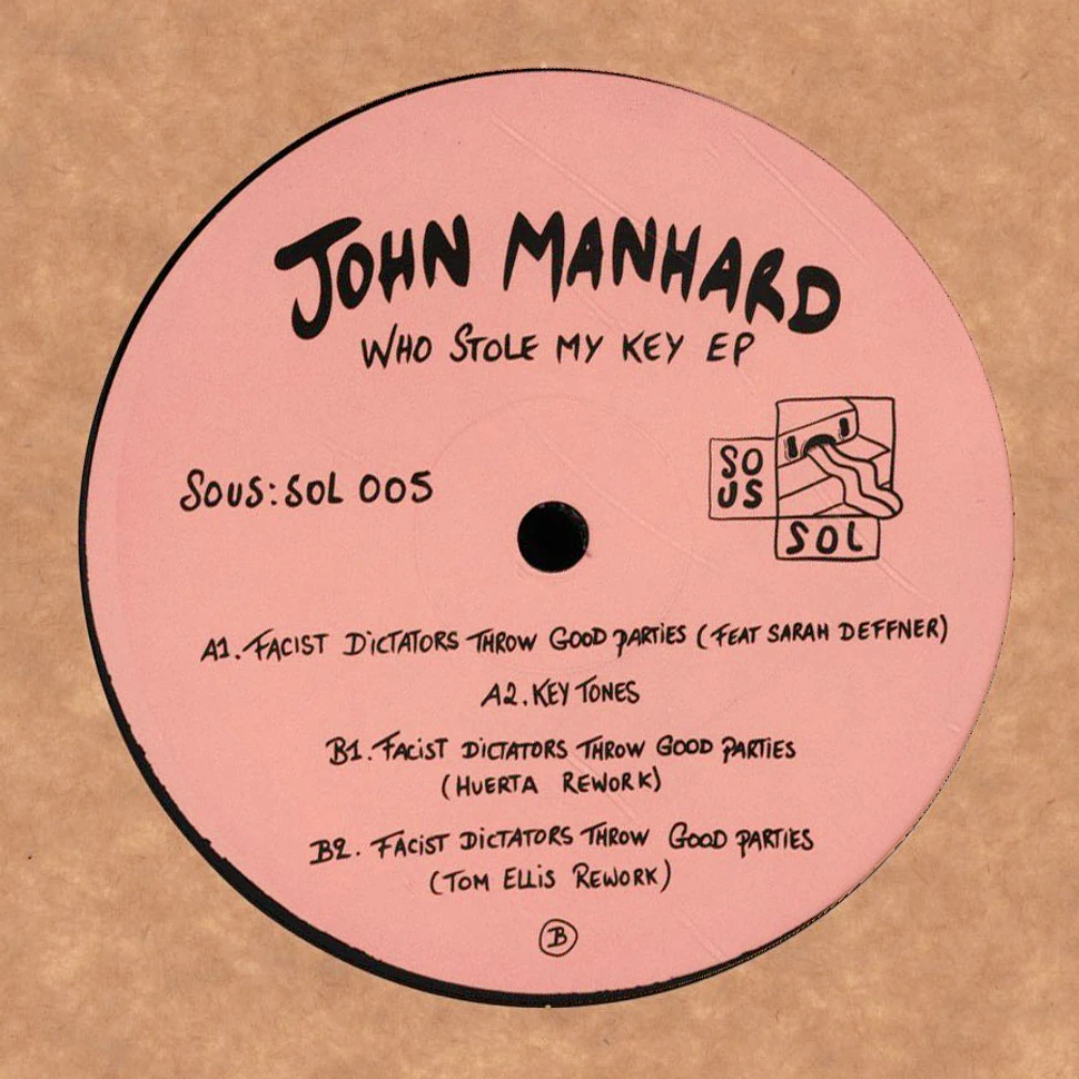 John Manhard - Who Stole My Key 2024 Repress Edition