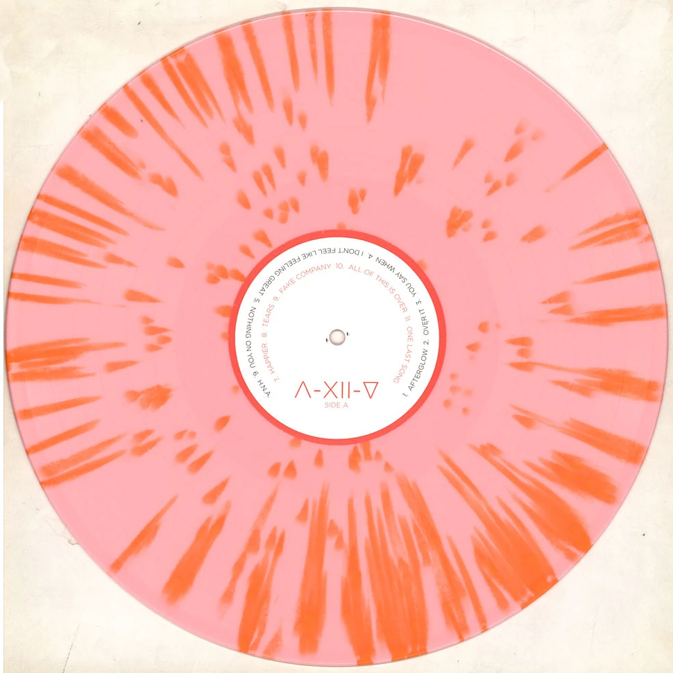 As December Falls - Happier. Record Store Day 2024 Orange Splatter Pink Vinyl Edition