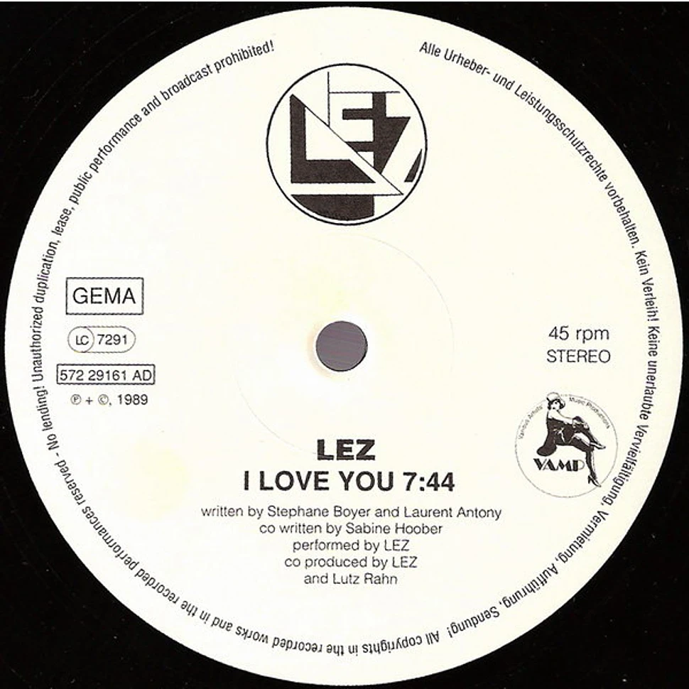 LEZ - Revolution / I Love You