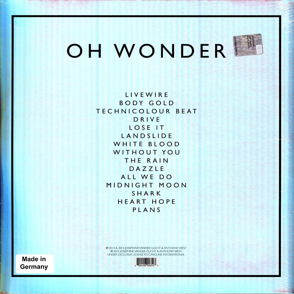 Oh Wonder - Oh Wonder Record Store Day 2024 Edition