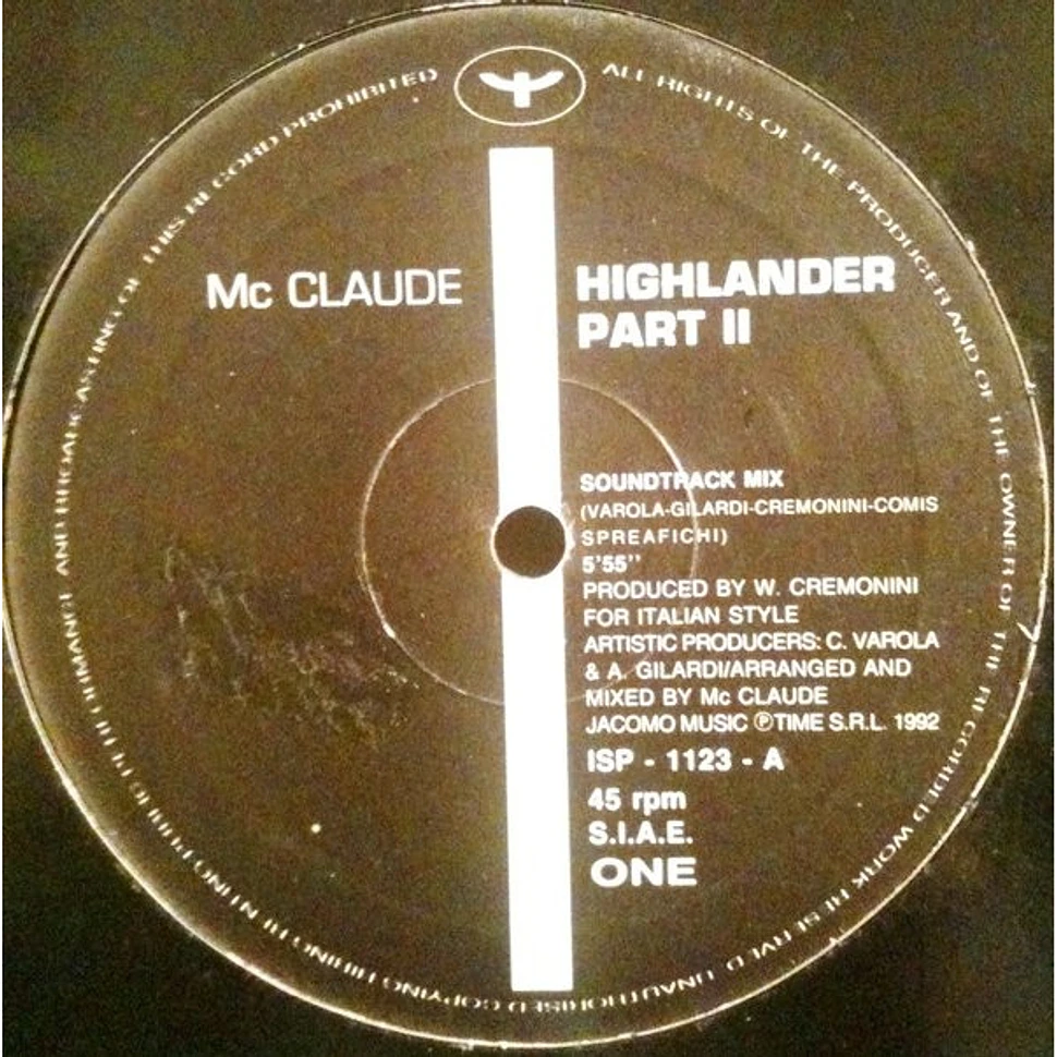 M.C. Claude - Highlander Part II