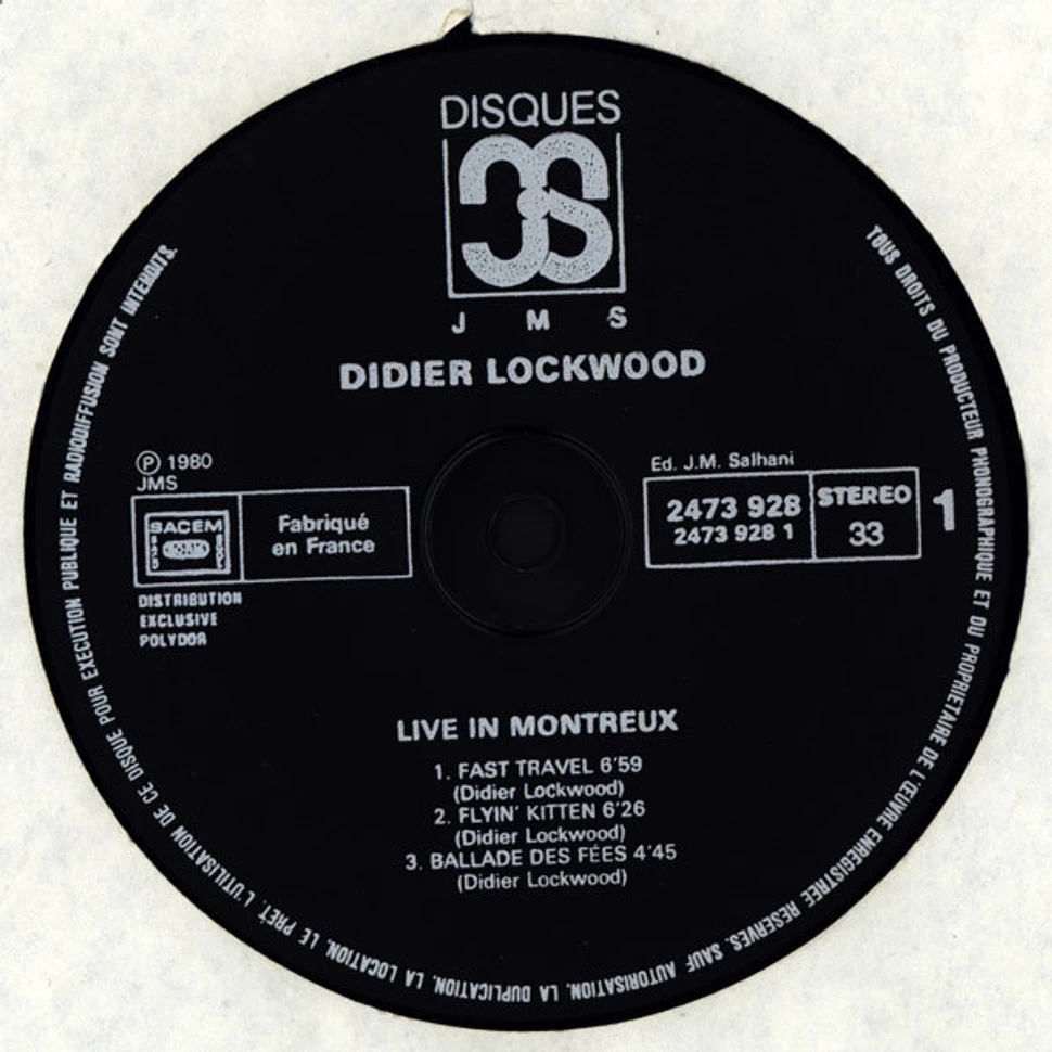 Didier Lockwood - Live In Montreux