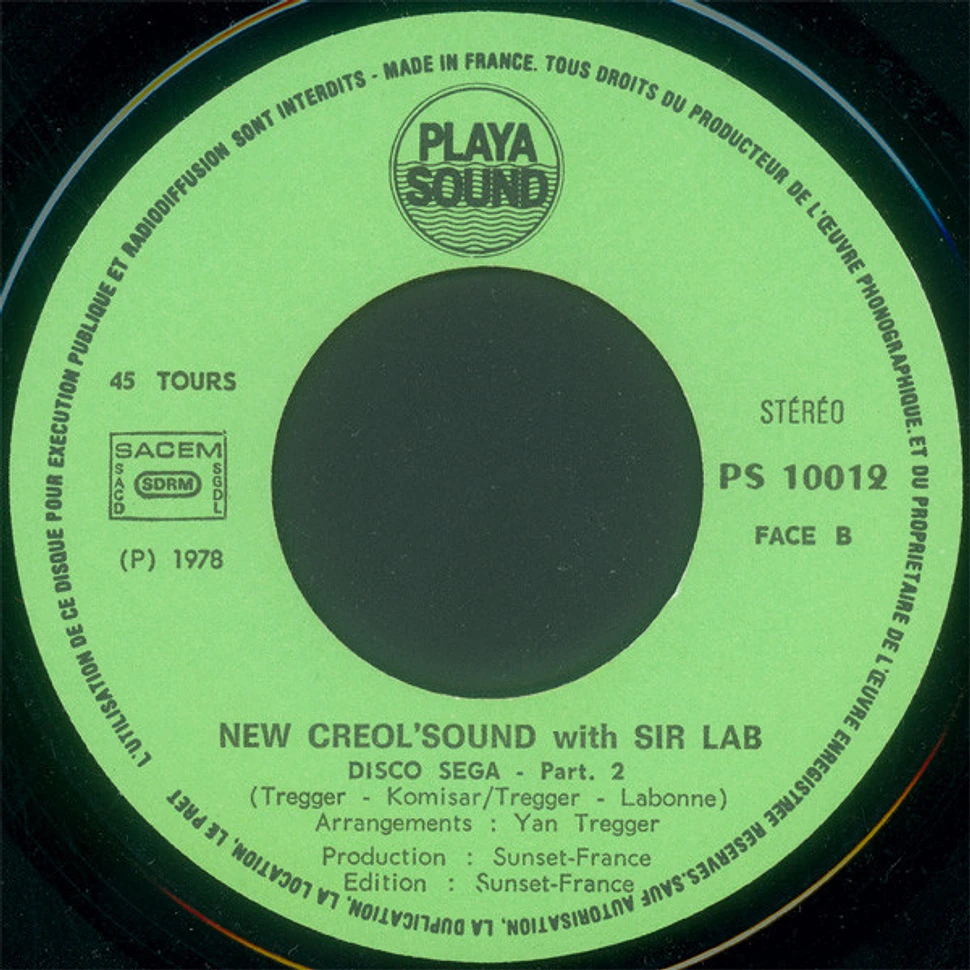 New Creol' Sound With Sir Lab - Disco Séga