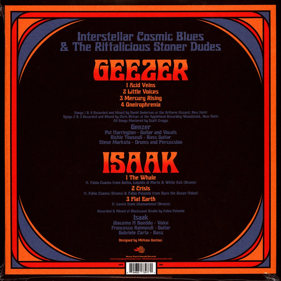 Geezer / Isaak - Interstellar Cosmic Blues & The Riffalicious Stoner Dudes Black Vinyl Edition