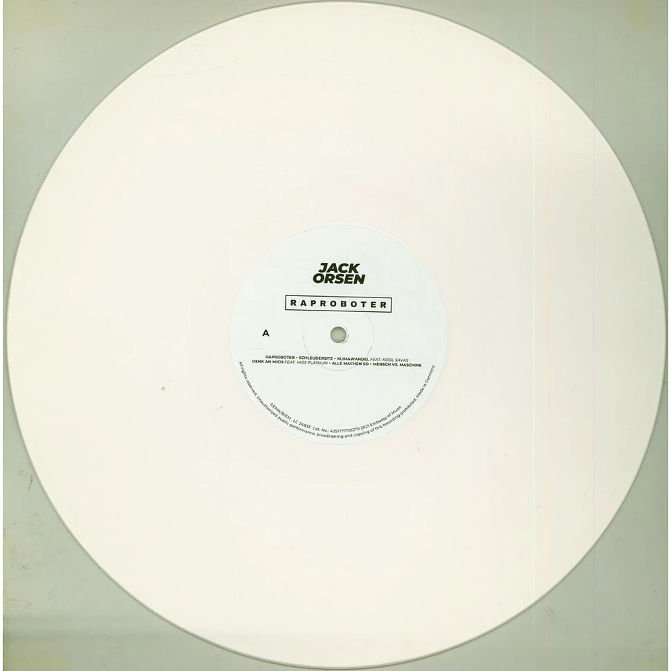 Jack Orsen (M.O.R.) - Raproboter HHV Exclusive White Vinyl Edition