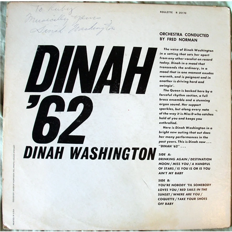 Dinah Washington - Dinah '62