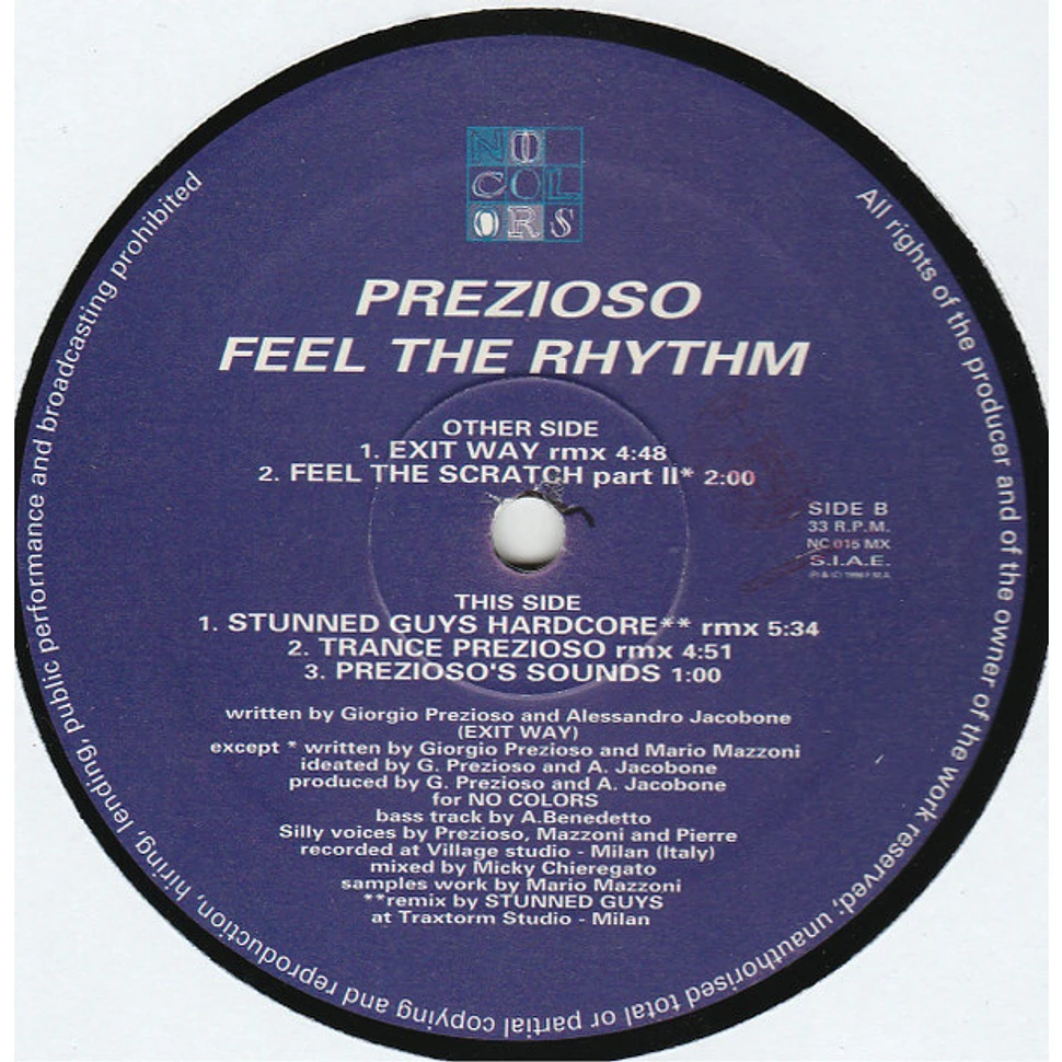 Prezioso - Feel The Rhythm (Remix)