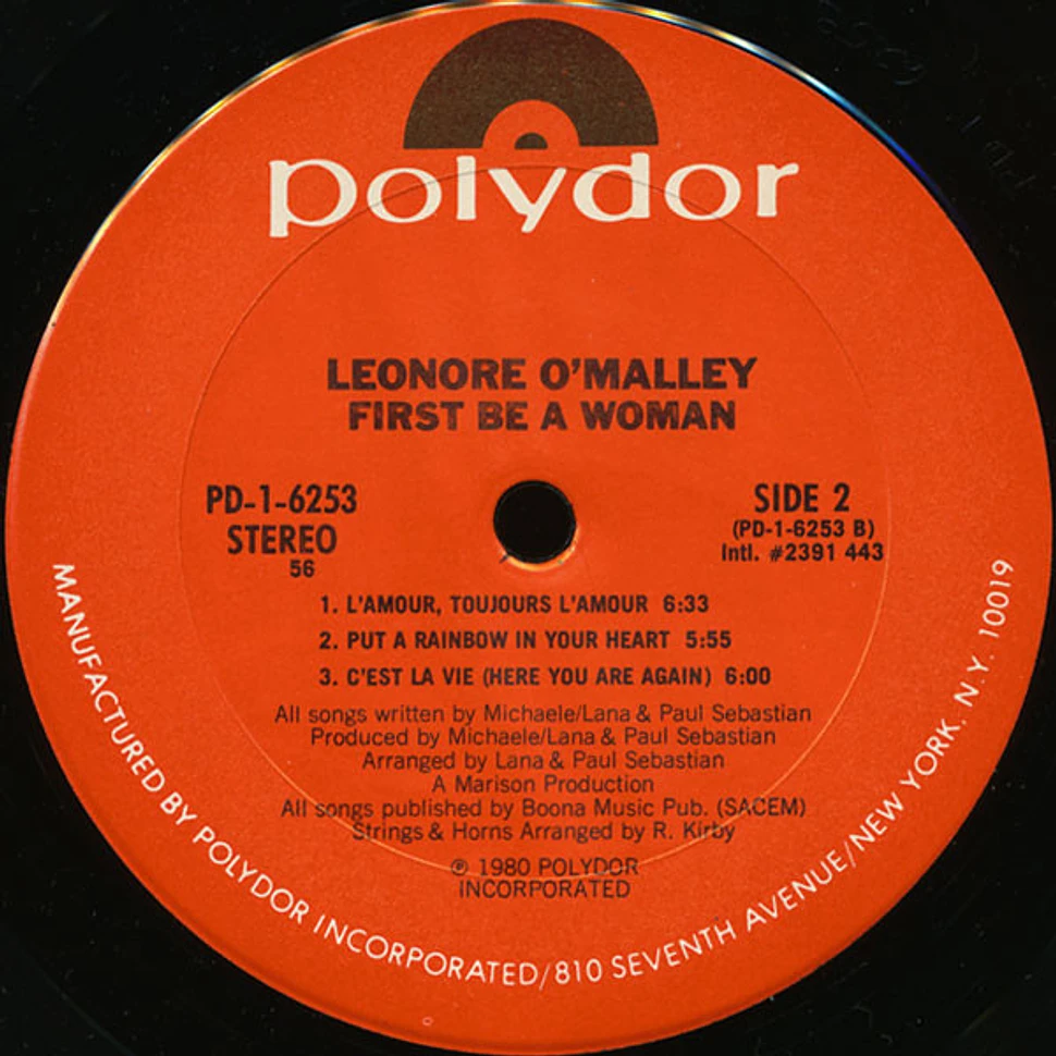 Lenore O'Malley - First Be A Woman