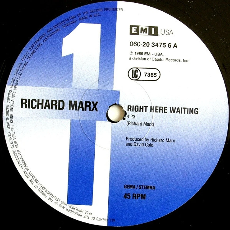 Richard Marx - Right Here Waiting