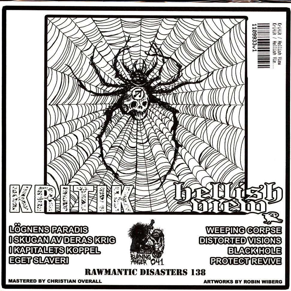 Kritik / Hellish View - Kritik / Hellish View Red Marbled Vinyl Edition