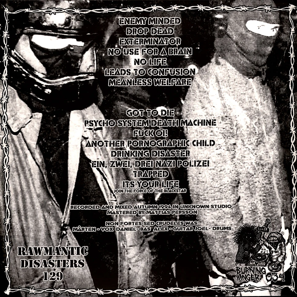 Non Fortes Sed Crudeles - Enemy Minded Black Vinyl Edition