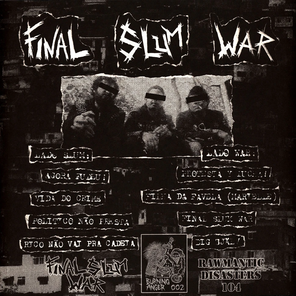 Final Slum War - Agora Fudeu Black Vinyl Edition