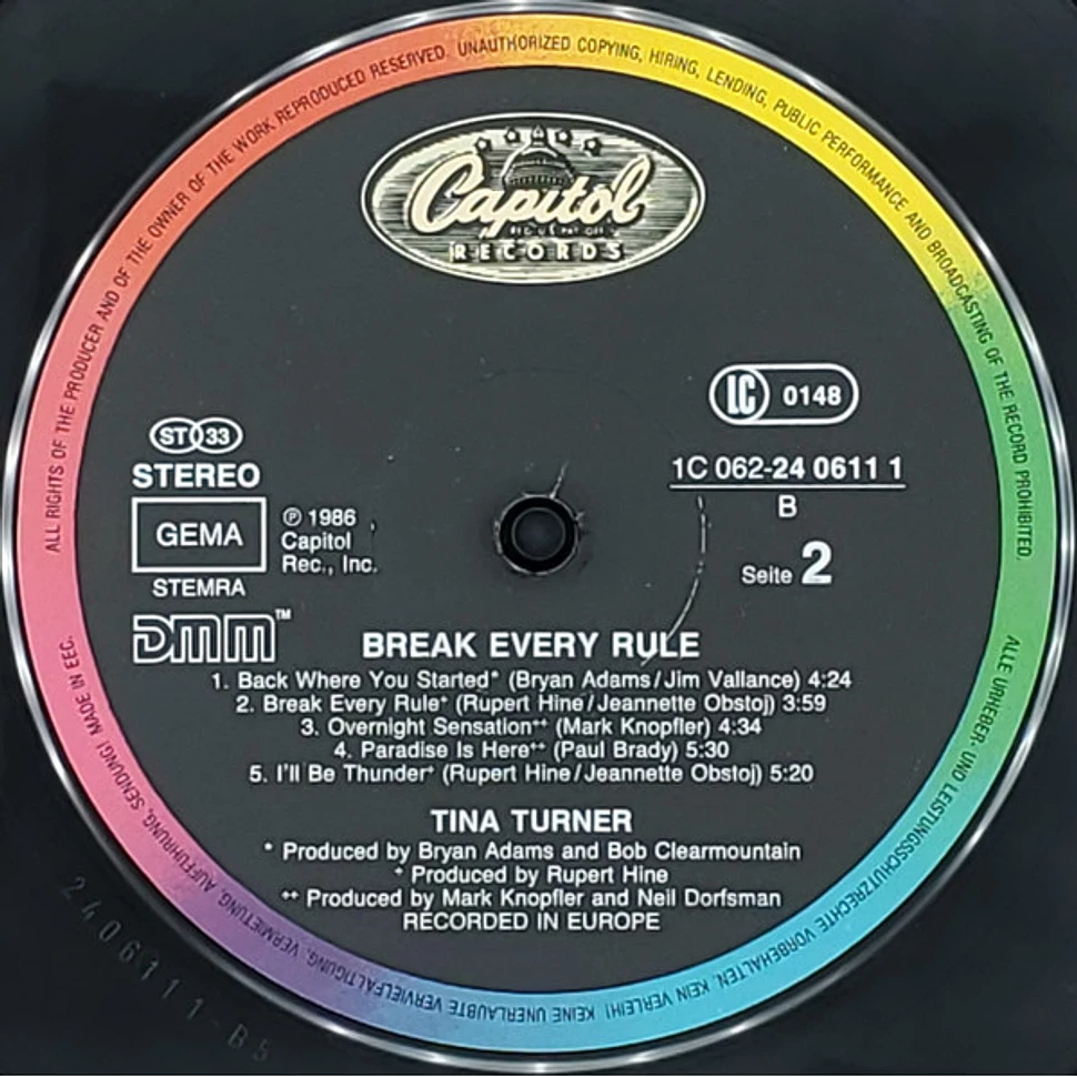 Tina Turner - Break Every Rule