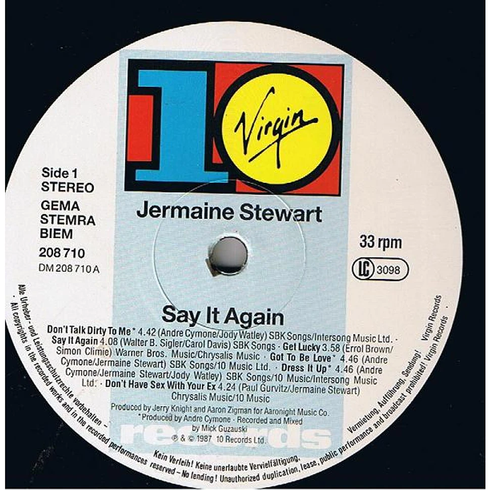 Jermaine Stewart - Say It Again