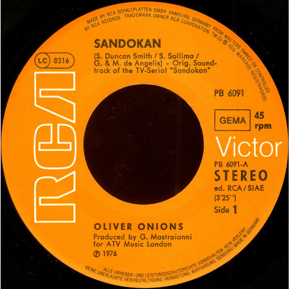 Oliver Onions - Sandokan