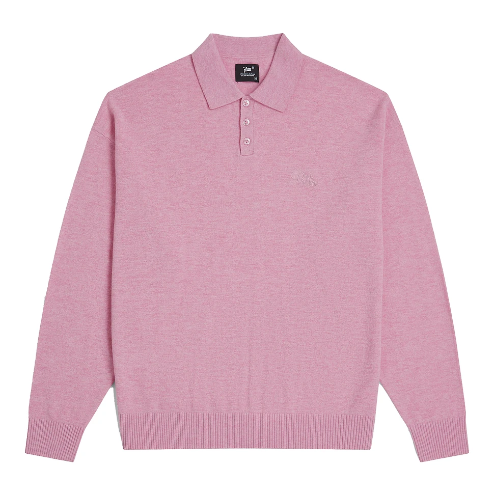 Patta - Knitted Wool Longsleeve Polo Shirt