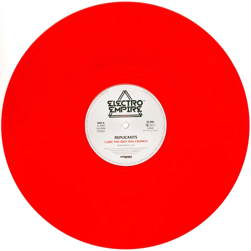 Replicants - I Like The Way You Crunch / Jiro Red Vinyl Edition