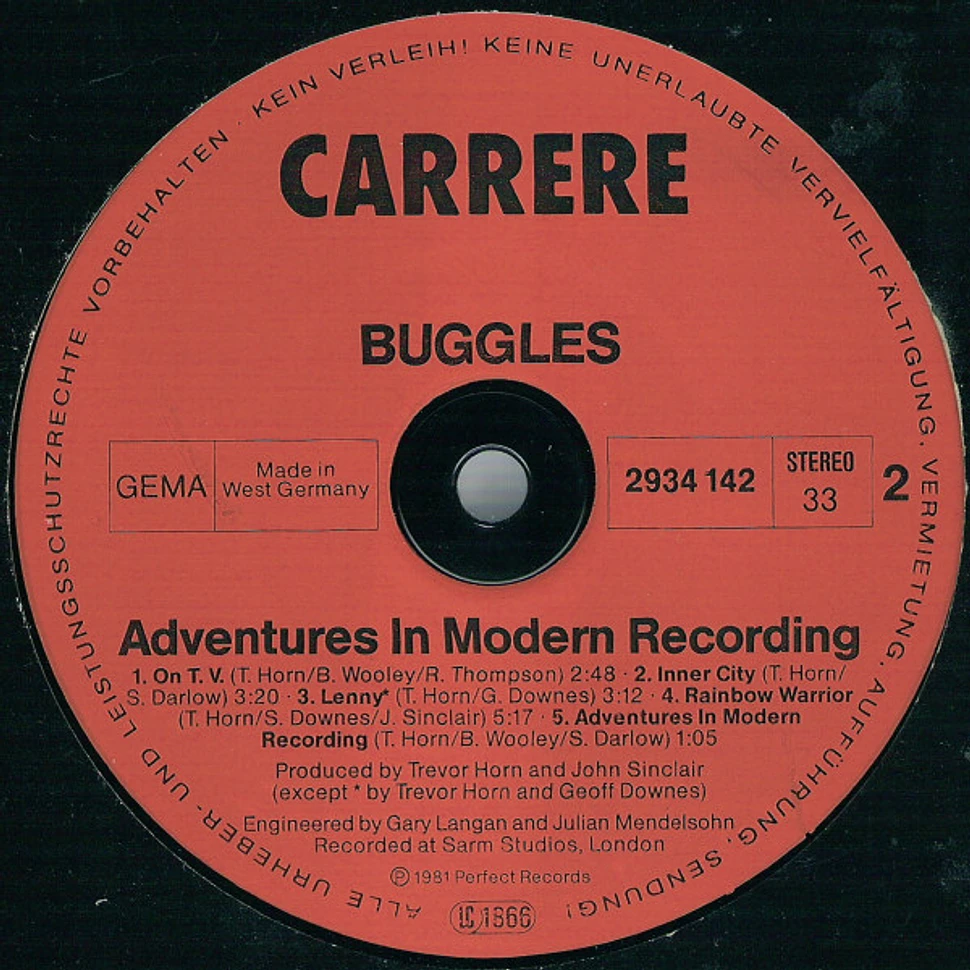 The Buggles - Adventures In Modern Recording