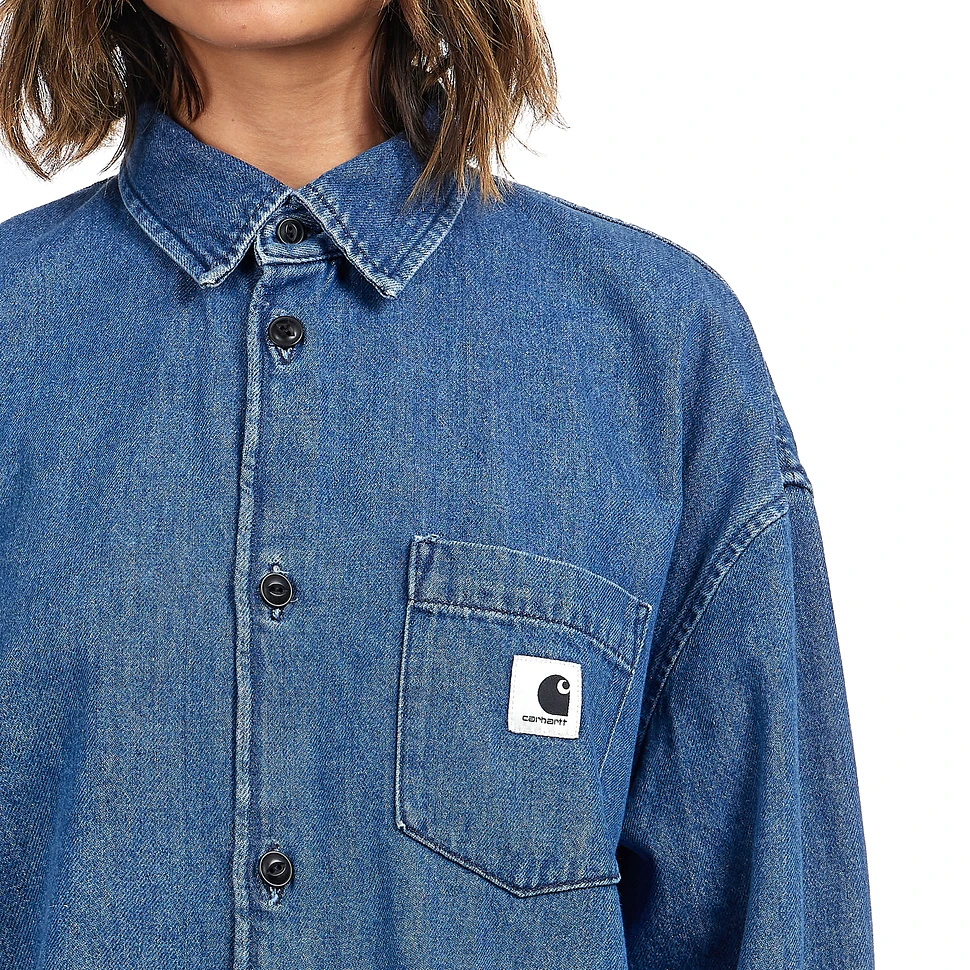 Carhartt WIP - W' Glennon Shirt Jac "Olympia" Denim, 10.5 oz