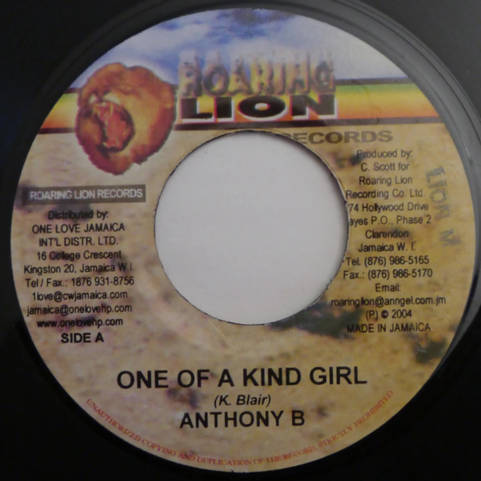 Anthony B - One Of A Kind Girl