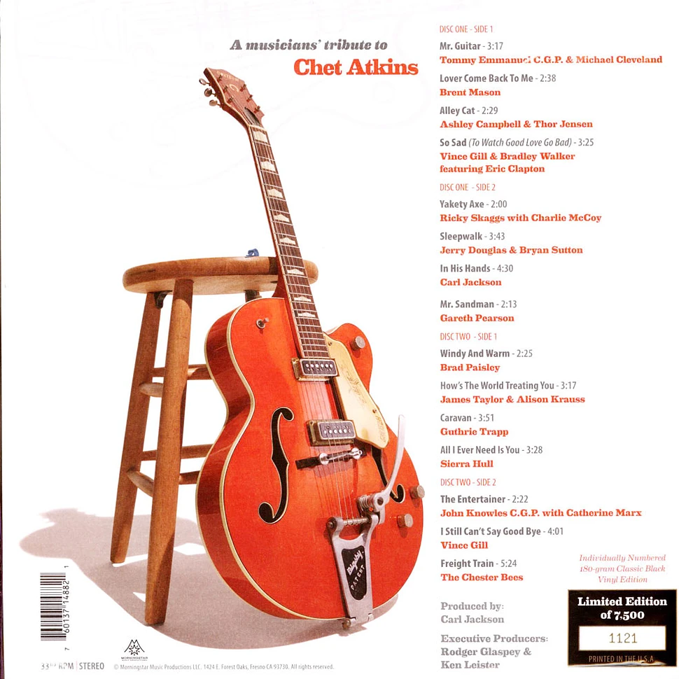 V.A. - We Still Cant Say Goodbye: A Musicians Tribute To Chet Atkins Limited Edition
