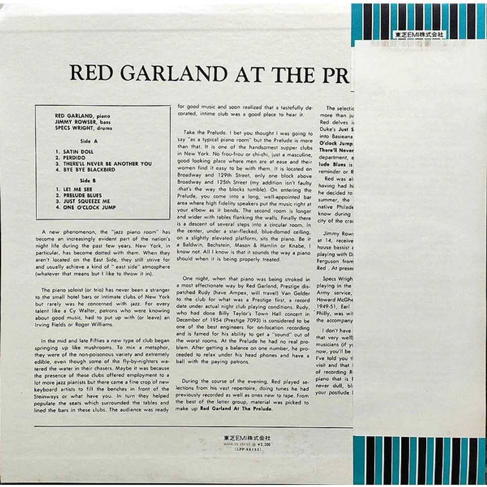 Red Garland - At The Prelude