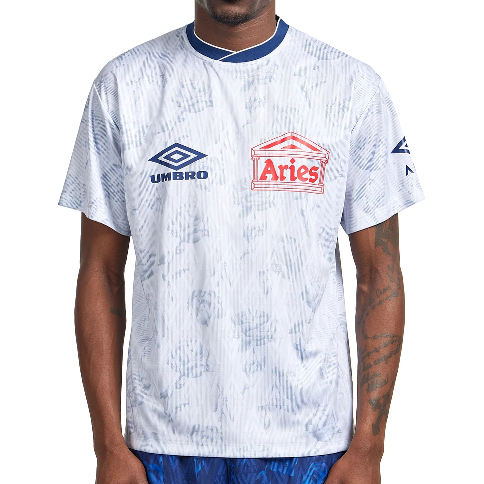 Aries x Umbro - White Roses SS Football Jersey