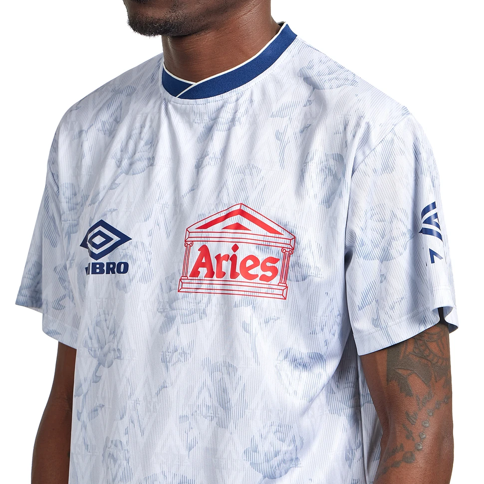 Aries x Umbro - White Roses SS Football Jersey