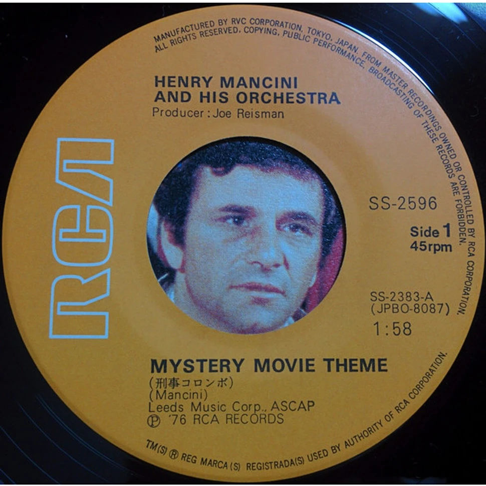 Henry Mancini And His Orchestra - Mystery Movie Theme / The Ironside Theme