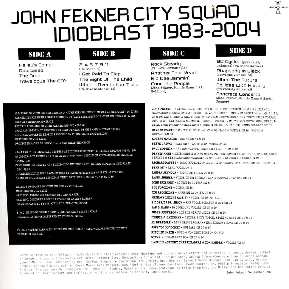 John Fekner City Squad - Idioblast 1983-2004