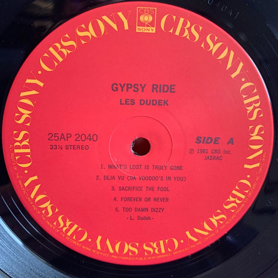 Les Dudek - Gypsy Ride