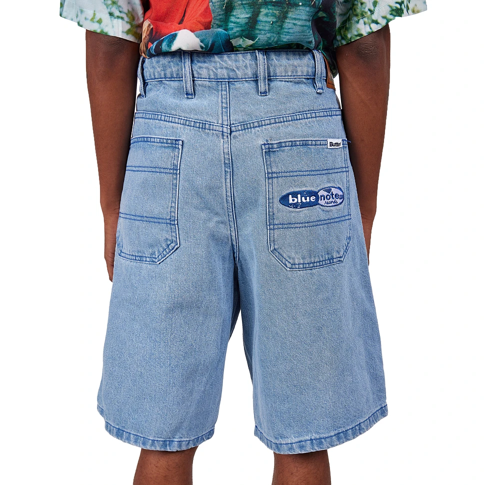 Butter Goods x Blue Note - Blue Note Pleated Denim Shorts