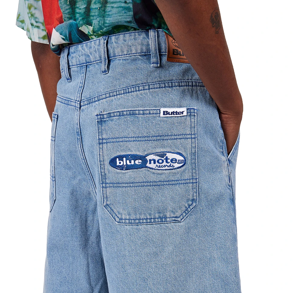 Butter Goods x Blue Note - Blue Note Pleated Denim Shorts