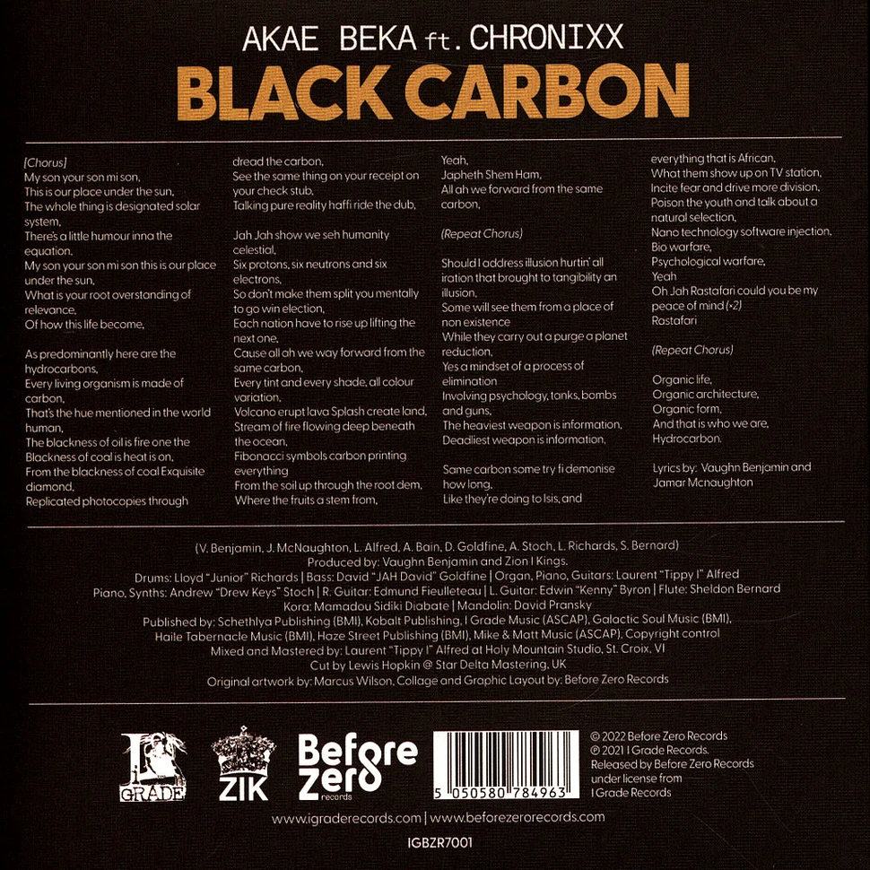 Akae Beka - Black Carbon Feat. Chronixx