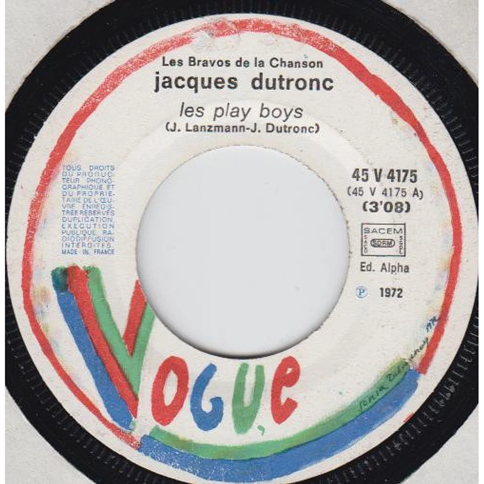 Jacques Dutronc - Les Play Boys / Il Est Cinq Heures, Paris S'Eveille